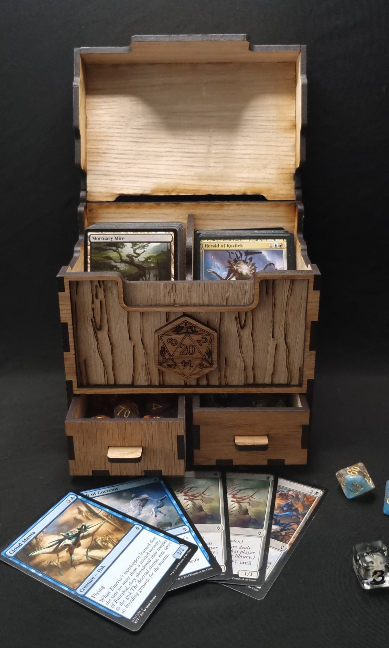 Card Box with Drawers - Dual