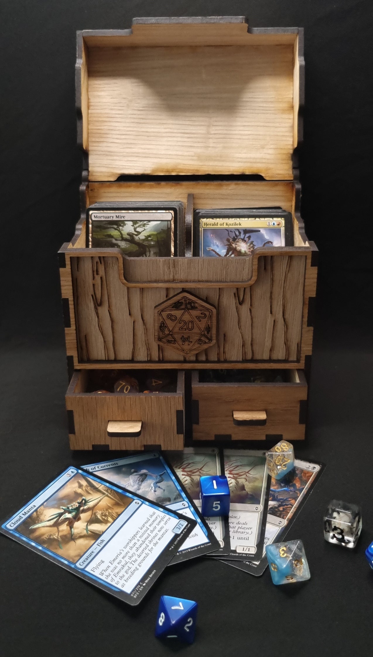 Card Box with Drawers - Dual