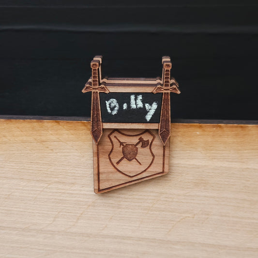 Initiative-Tracker aus Holz für Laser Edge Gaming DM-Bildschirme