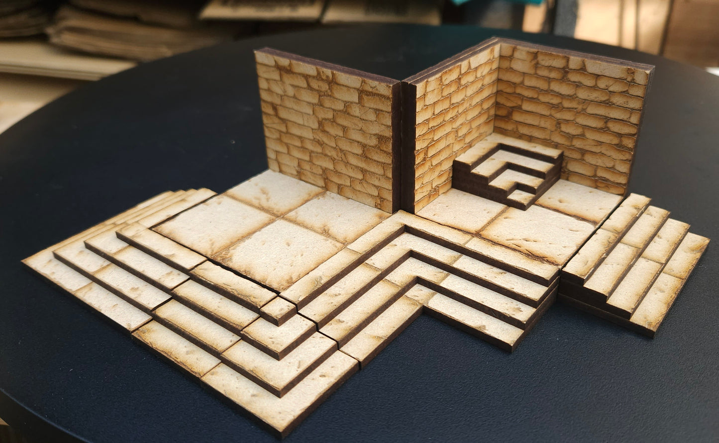 Modular Dungeon Terrain Set - Entrance Step Set