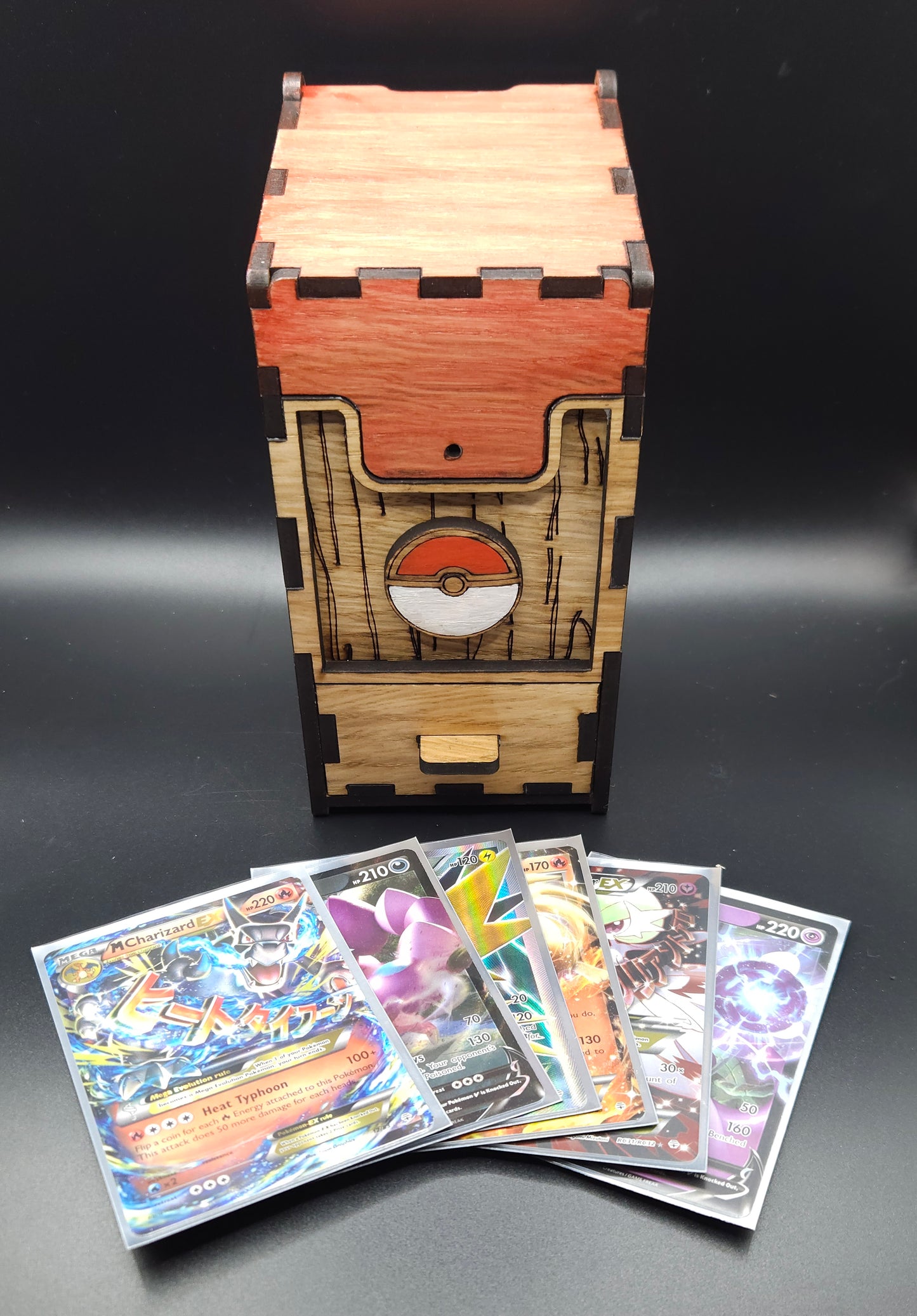 Pokeball Card Box with Drawer