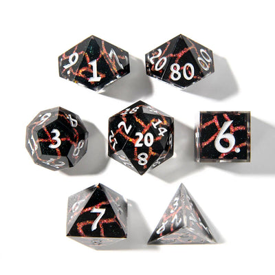 Shifting Sands | Art Core Dice| 7 Piece Set