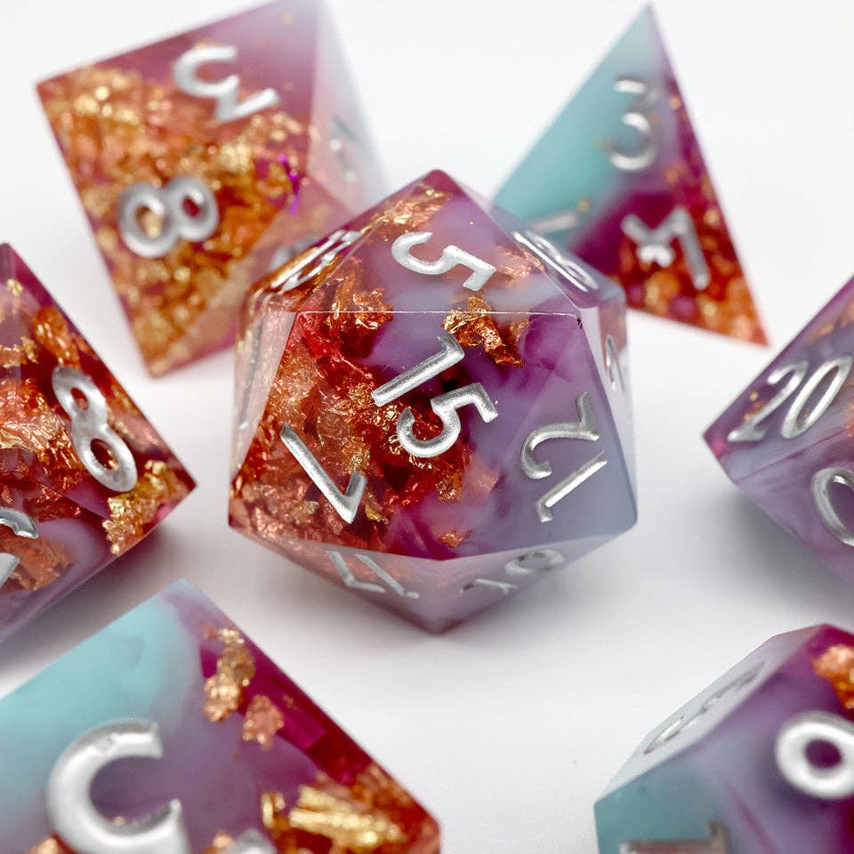 Arcane Fusion | Sharp Edge Dice | 7-Polyhedral Set