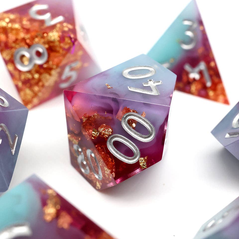 Arcane Fusion | Sharp Edge Dice | 7-Polyhedral Set