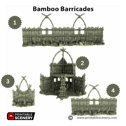 Bamboo Barricades - 3D Printed