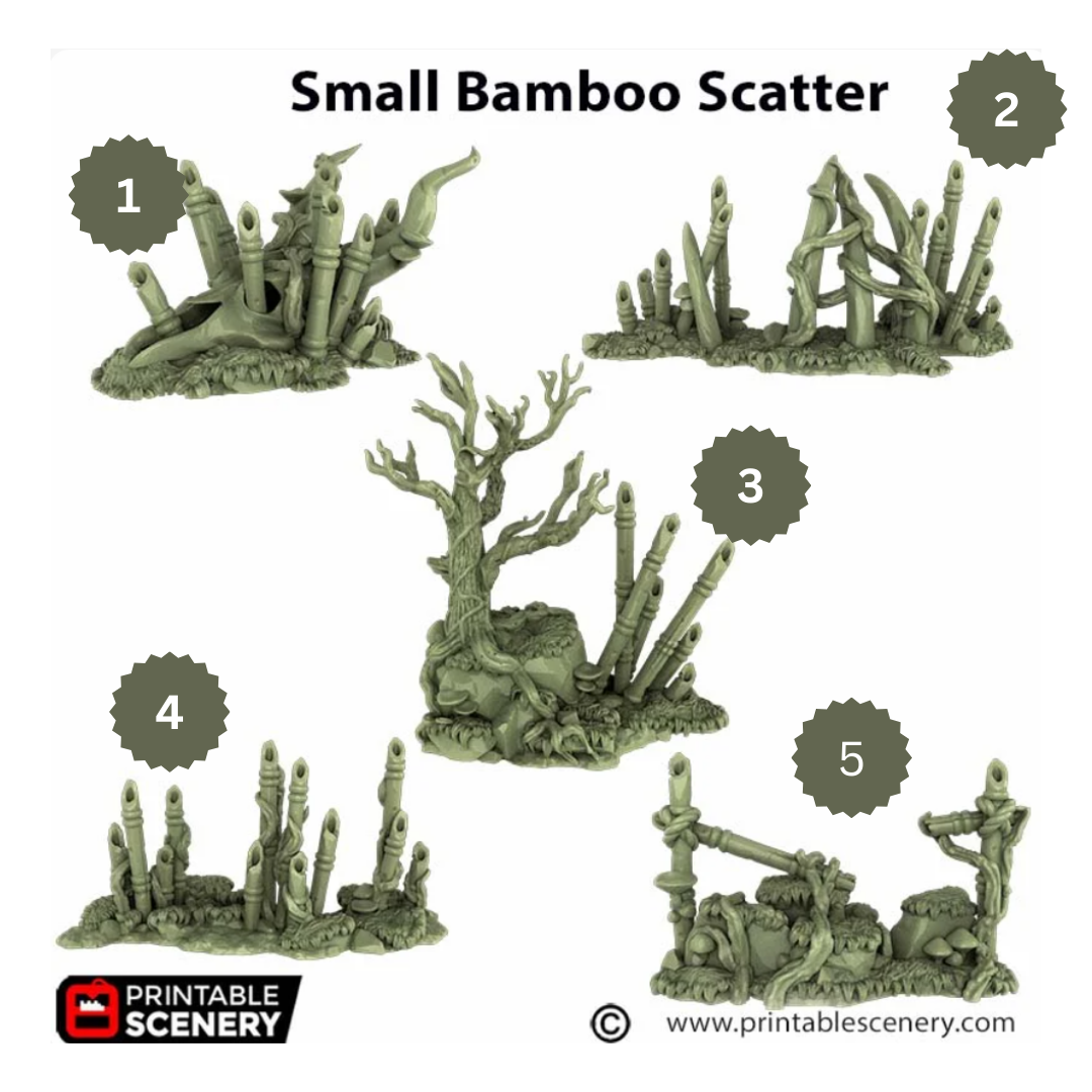 Bamboo Barricade Scatter  - 3D Printed