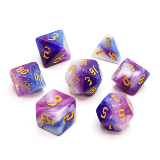 Ethereal Wave | Acrylic Dice | 7-Polyhedral Set