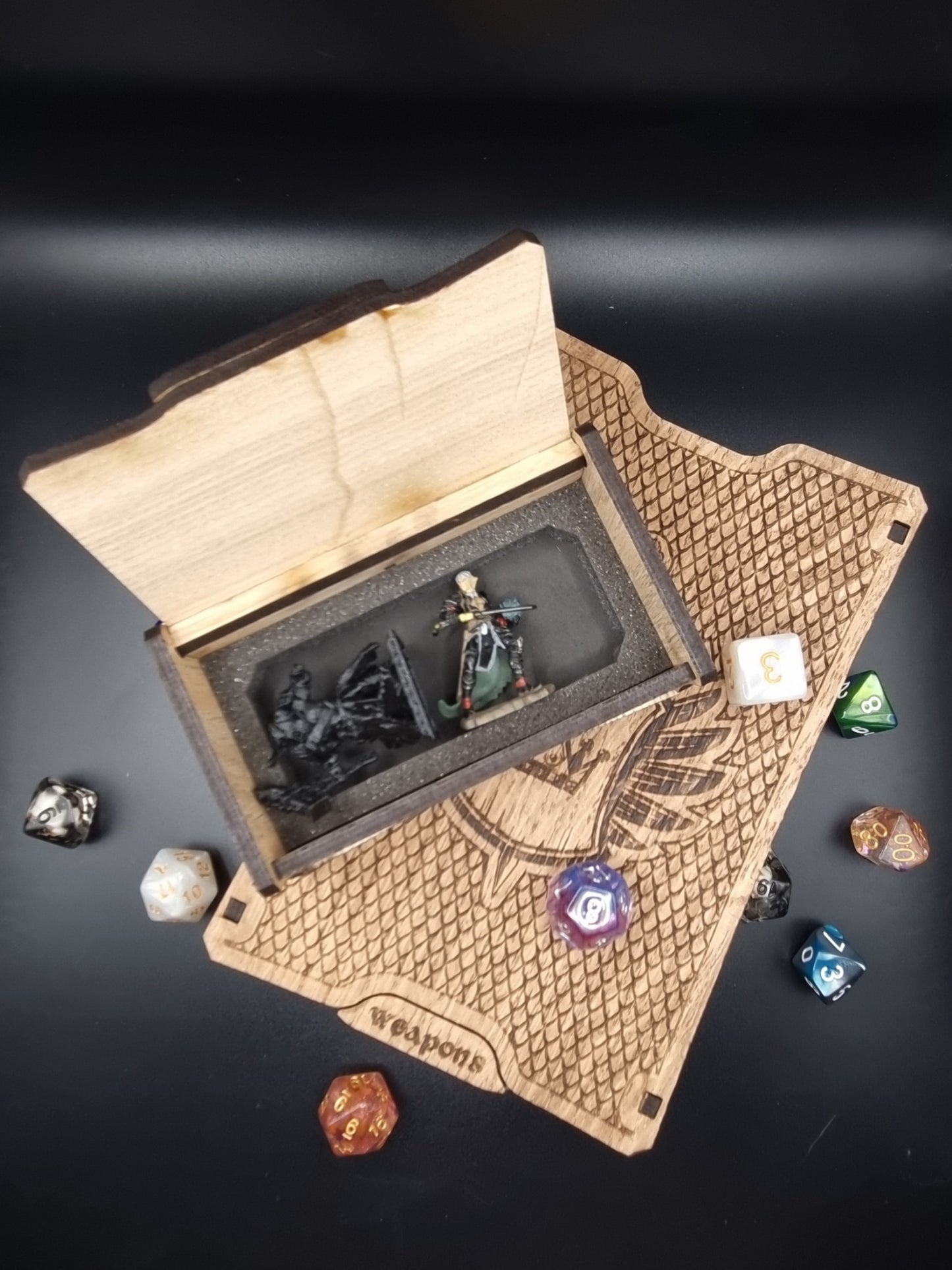 Character and Dice Slider Box