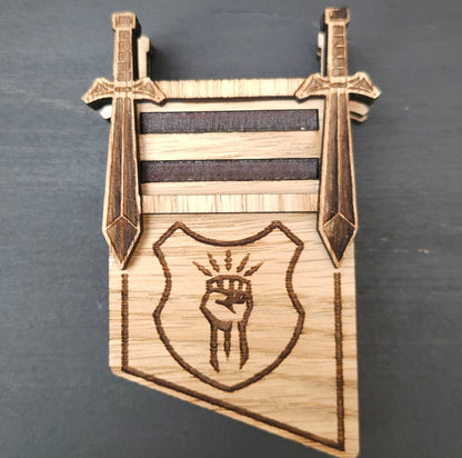 Wooden Initiative Trackers for Laser Edge Gaming DM Screens