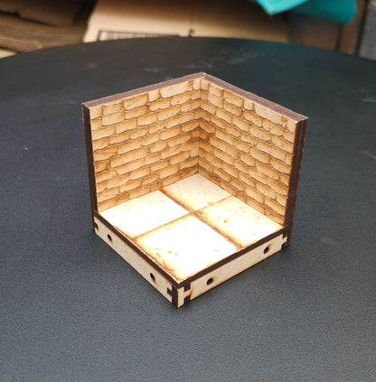 Modular Dungeon Terrain Set - 4 Corner Sections