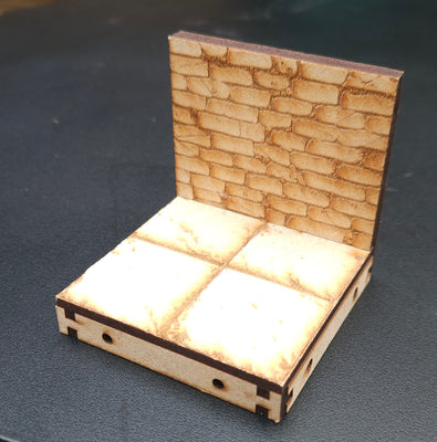Modular Dungeon Terrain Set - 4 Wall Sections
