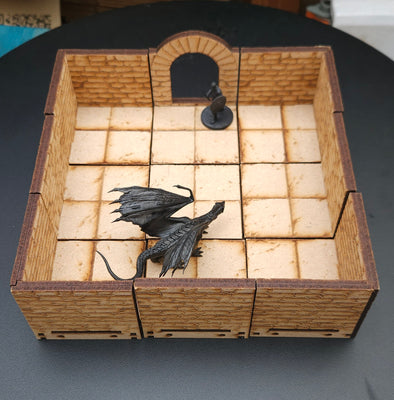 Modular Dungeon Terrain Set - 9 Section Starter Set