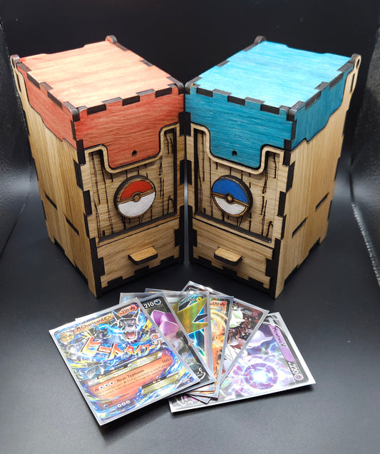 Pokeball Card Box with Drawer