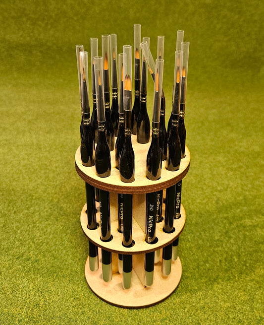 Round Paint Brush Stand