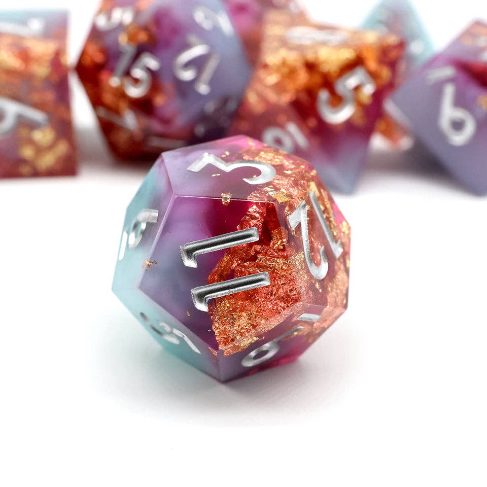 Arcane Fusion | Sharp Edge Dice | 7-Polyhedral Set