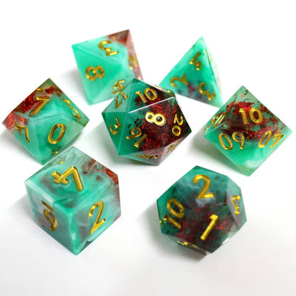 Fey Spark | Sharp Edge Dice | 7-Polyhedral Set