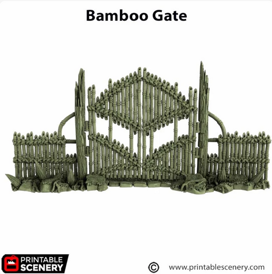 Bamboo Barricade Gates  - 3D Printed