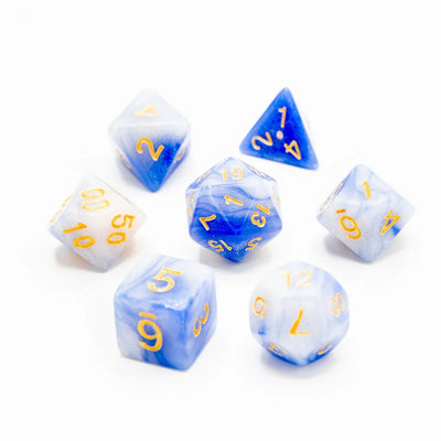 Frosted Sky | Acrylic Dice | 7 Piece Set
