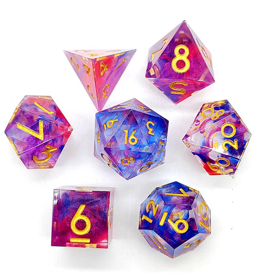 Arcane Cyclone | Sharp Edge Dice | 7-Polyhedral Set