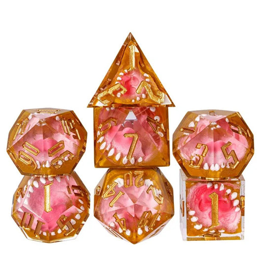 Mimic's Clutch | Sharp Edge Dice | 7 Piece Set