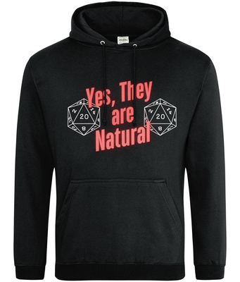 DnD Hoodie, Yes they are Nat, Nat 20